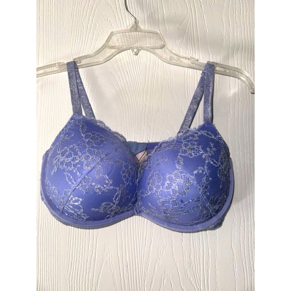 Victoria's Secret Dream Angels 36DD Bra Lilac Embroidered Lace